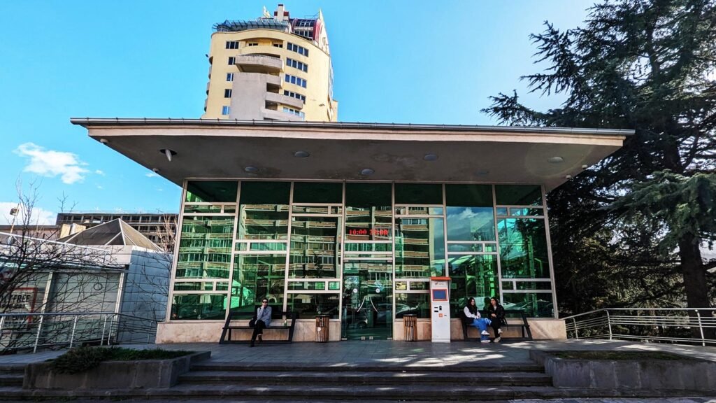 The Tbilisi Carble Car station next to Vake park